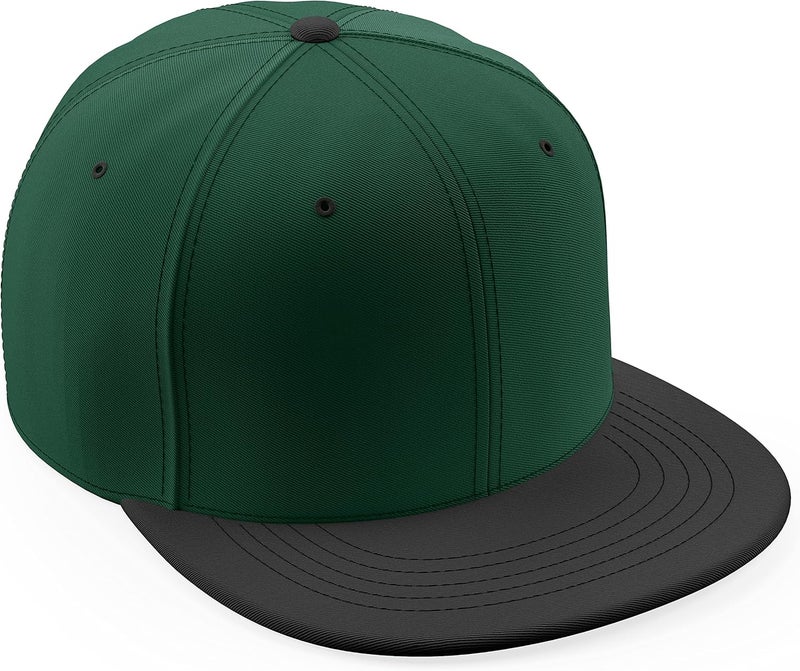 Daxton Store Classic Blank Snapback Flat Bill Visor Hat Cap One Size Adjustable Back - Image 1